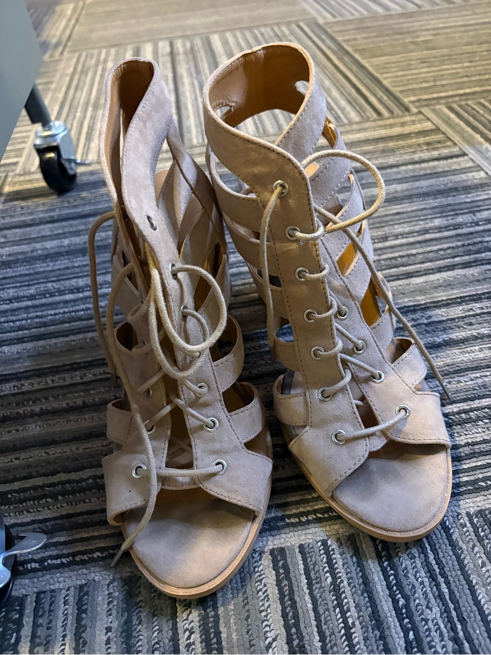 Lace up heels
